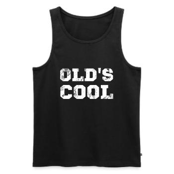 Old's Cool Spruch - Männer Premium Bio Tank Top - Schwarz - Vorne - Michal (187cm)