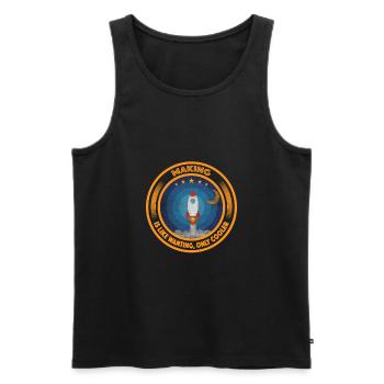 Machen ist wie wollen nur cooler - Männer Premium Bio Tank Top - Schwarz - Vorne - Michal (187cm)