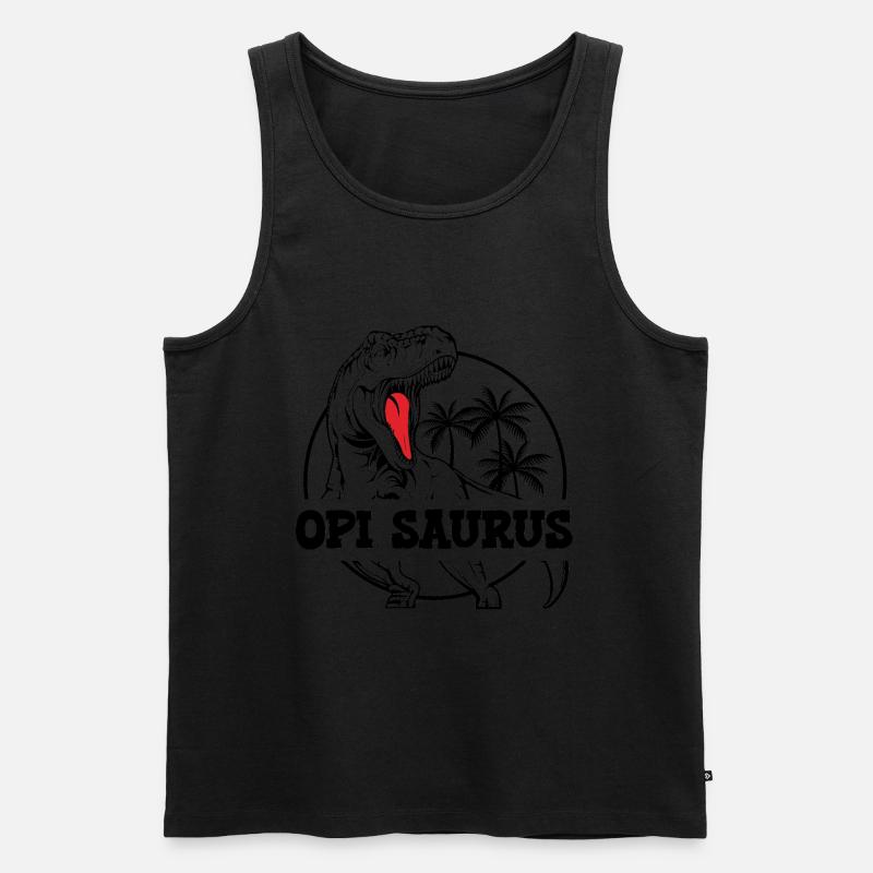 Opi Saurus Grosspapi Opa Schweiz - Männer Premium Bio Tank Top - undefined