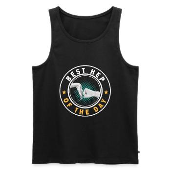 Weltbester Heilerziehungspfleger Pfleger HEP - Männer Premium Bio Tank Top - Schwarz - Vorne - AI Model Male 178 light (178cm)