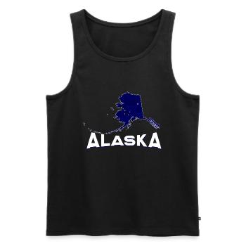 Alaska - Débardeur bio Premium Homme - noir - Devant - Michal (187cm)