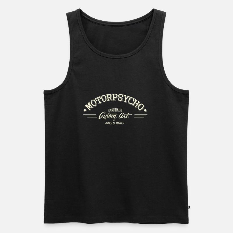 Motorpsycho1 - Männer Premium Bio Tank Top - Schwarz