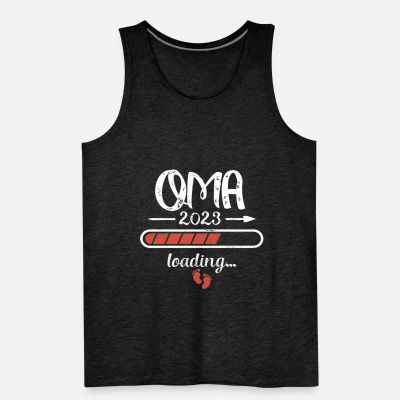 Oma 2023 Loading Schwangerschaft Großmutter Geburt Männer Premium Bio Tank Top