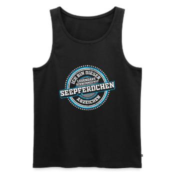 Seepferdchen Abzeichen Prüfung bestanden Geschenk - Männer Premium Bio Tank Top - Schwarz - Vorne - Michal (187cm)