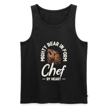 Chef Beast Animal Lovers Bear Cookers - Débardeur bio Premium Homme - noir - Devant - Michal (187cm)