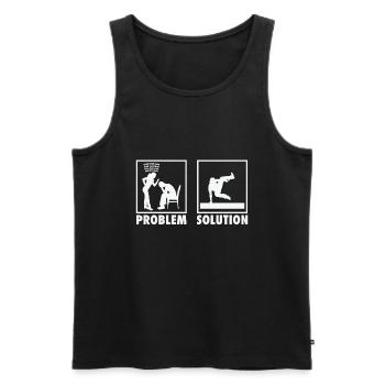 Parkour Parkour Practitioners Traceurs Statement - Männer Premium Bio Tank Top - Schwarz - Vorne - Michal (187cm)