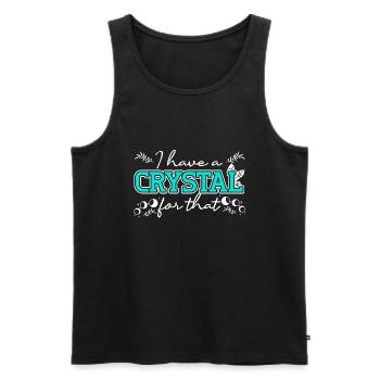 Energy Medicine Reiki Crystals Energy Healing - Männer Premium Bio Tank Top - Schwarz - Vorne - AI Model Male 178 light (178cm)