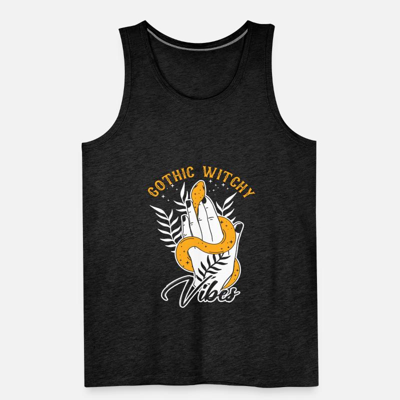 Gothic Divination Fortune Telling Witch Crystal Men's Premium Organic Tank Top
