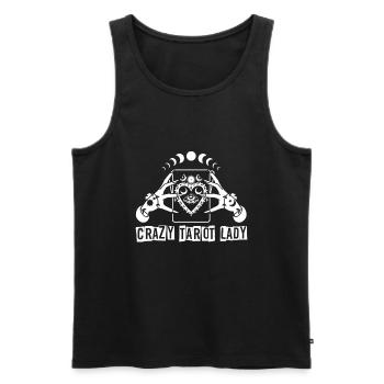 Divination Crazy Tarot Lady Crystal Tarot Cards - Männer Premium Bio Tank Top - Schwarz - Vorne - AI Model Male 178 light (178cm)