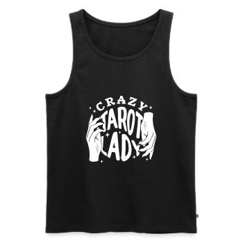 Divination Crazy Tarot Lady Crystal Tarot Cards - Männer Premium Bio Tank Top - Schwarz - Vorne - AI Model Male 178 light (178cm)