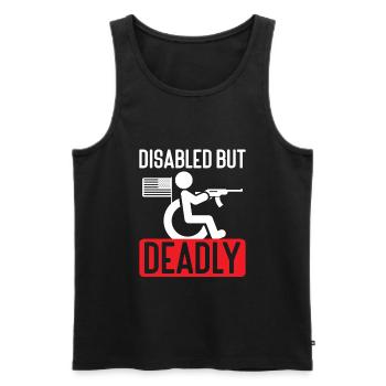 2nd Amendment Gun Lover Pro Gun Control - Men's Premium Organic Tank Top - black - Front - AI Model Male 178 light (178cm)