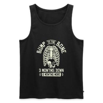 Pregnancy Halloween Bump To The Bone Maternity - Men's Premium Organic Tank Top - black - Front - AI Model Male 178 light (178cm)