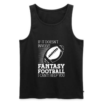 Le football Fantasy implique des joueurs de football sportif - Débardeur bio Premium Homme - noir - Devant - Michal (187cm)