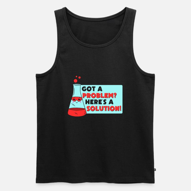 Problem Solution Scientific Solving Science - Men's Premium Organic Tank Top - black