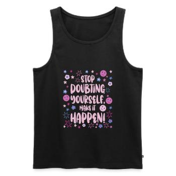Test Day Flower Testing Exam for Teachers and - Men's Premium Organic Tank Top - black - Front - Michal (187cm)
