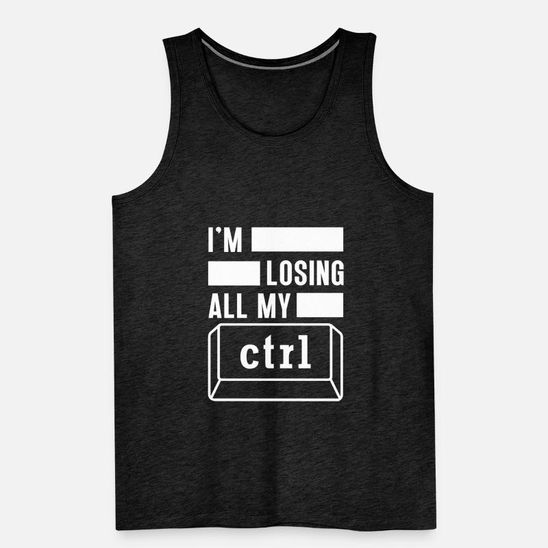 Cyber Security Computer Key Software Engineer Men's Premium Organic Tank Top