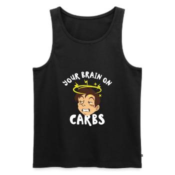 Keto-Diät Keto-Lebensmittel Ernährungsberater - Männer Premium Bio Tank Top - Schwarz - Vorne - AI Model Male 178 light (178cm)