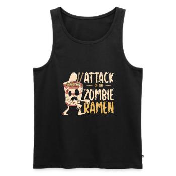 Halloween Ramen Zombie Food Ramen Lover Food - Men's Premium Organic Tank Top - black - Front - Michal (187cm)