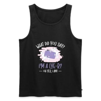 Soap Dealer Homemade Soap Soaper Soap Hobbyist - Men's Premium Organic Tank Top - black - Front - AI Model Male 178 light (178cm)