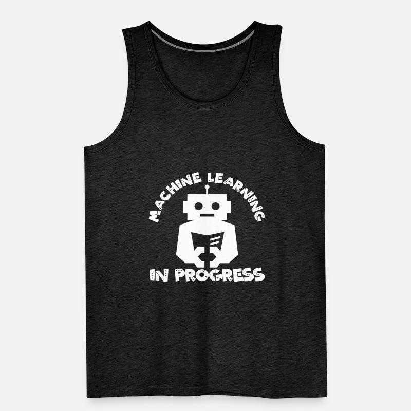 Machine Learning Progress Artificial Intelligence Men's Premium Organic Tank Top