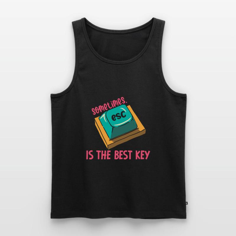 Software Engineer Computer Key Programming Men's Premium Organic Tank Top