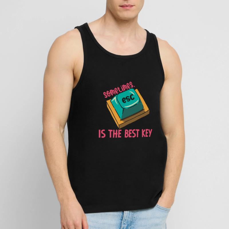 Software Engineer Computer Key Programming Men's Premium Organic Tank Top