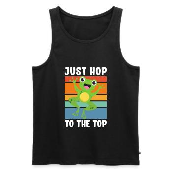 Red Eyed Tree Frog Cute Rainforest Amphibian - Men's Premium Organic Tank Top - black - Front - Michal (187cm)