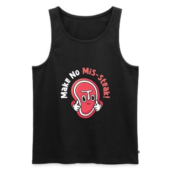 Keine Fehler machen Fleischliebhaber kochen Fehler - Männer Premium Bio Tank Top - Schwarz - Vorne - AI Model Male 178 light (178cm)