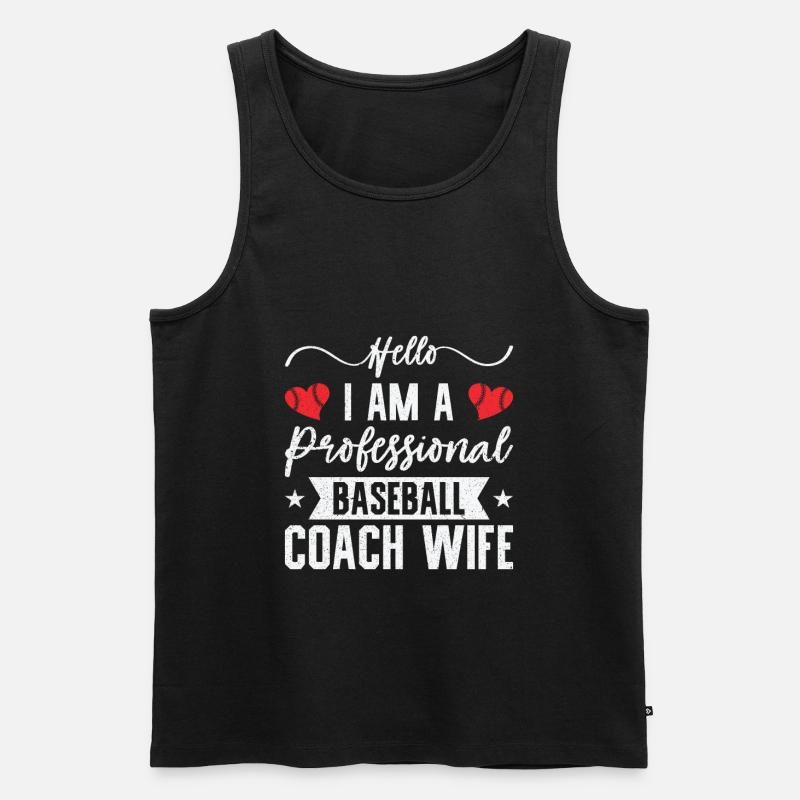 Baseball-Trainerin Ehefrau Berufstätige Mutter - Männer Premium Bio Tank Top - Schwarz