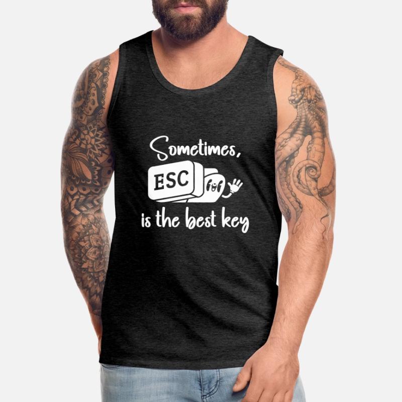 Software Engineer Computer Key Programming Men's Premium Organic Tank Top