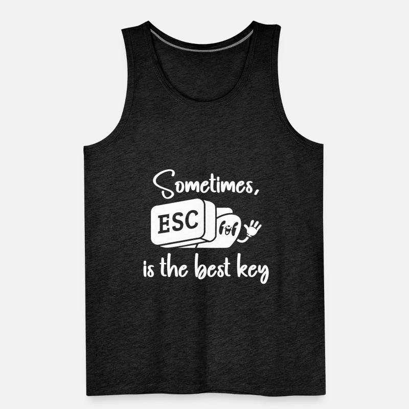 Software Engineer Computer Key Programming Men's Premium Organic Tank Top