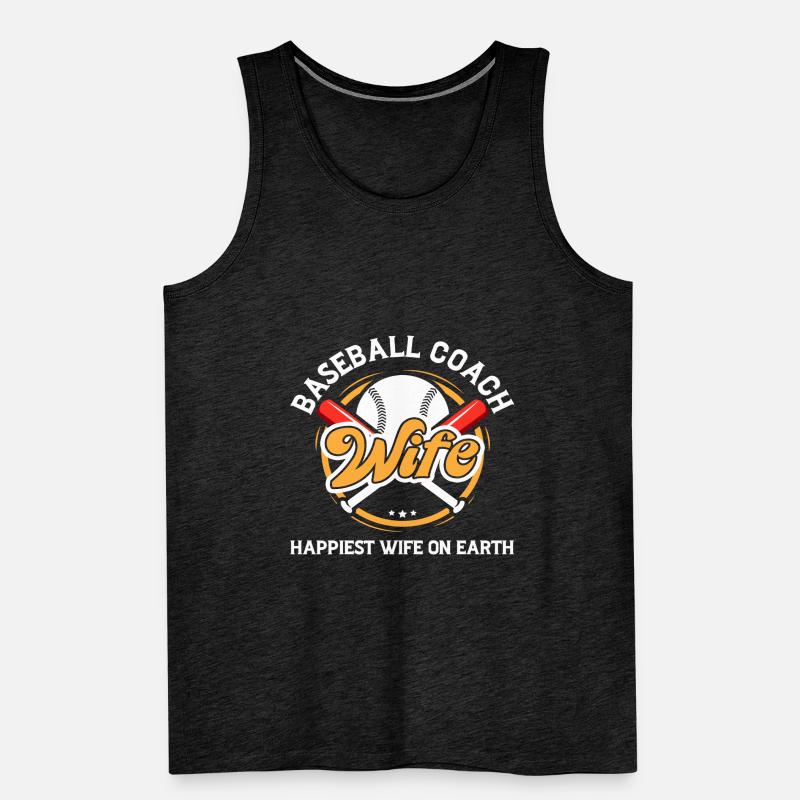 Baseball-Trainerin Ehefrau Berufstätige Mutter Männer Premium Bio Tank Top