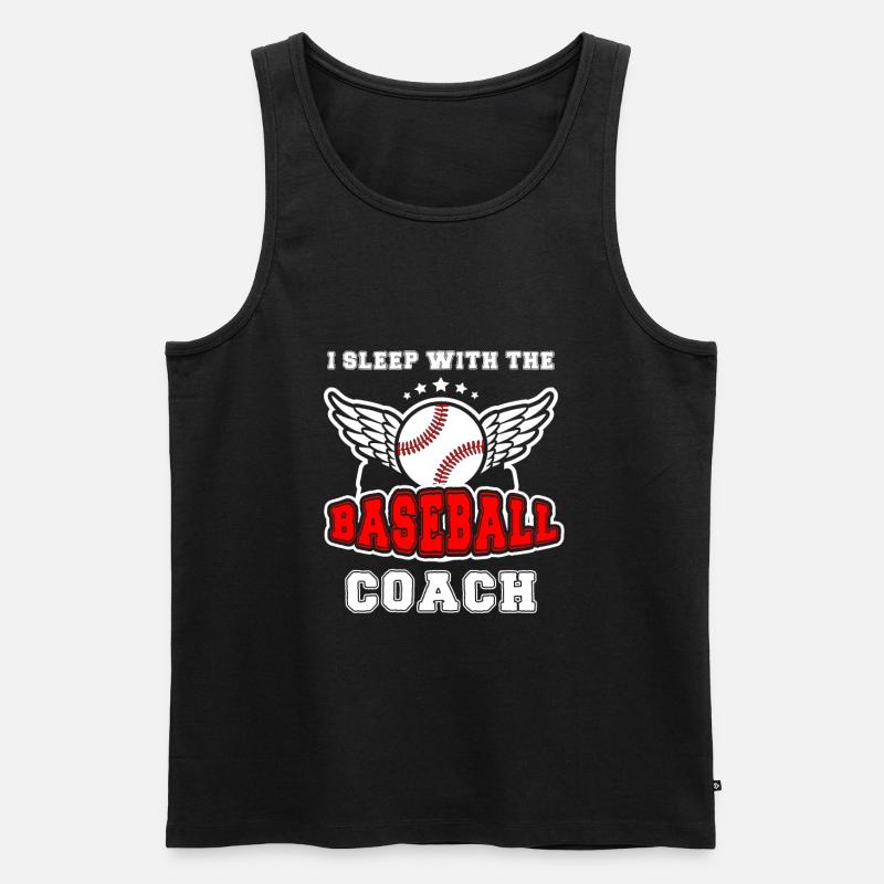 Baseball-Trainerin Ehefrau Berufstätige Mutter - Männer Premium Bio Tank Top - Schwarz