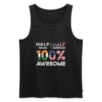 Born Indian India American USA Citizenship - Men's Premium Organic Tank Top - black - Front - Michal (187cm)