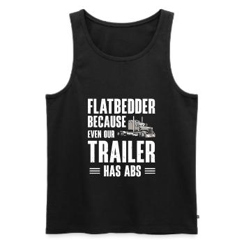 Pritschenwagenfahrer Lkw-Fahrer - Männer Premium Bio Tank Top - Schwarz - Vorne - Michal (187cm)