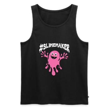 Slime Nerd Glasses Cute Adorable for Slime Maker - Men's Premium Organic Tank Top - black - Front - AI Model Male 178 light (178cm)