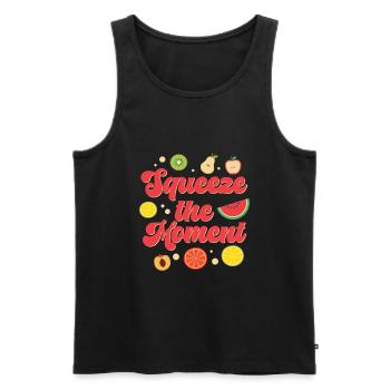 Fruchtig Weihnachten Urlaub Gesund Winter Saison - Männer Premium Bio Tank Top - Schwarz - Vorne - AI Model Male 178 light (178cm)