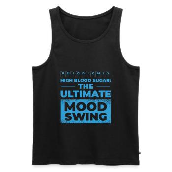 Diabetische Bauchspeicheldrüse - Männer Premium Bio Tank Top - Schwarz - Vorne - AI Model Male 178 light (178cm)