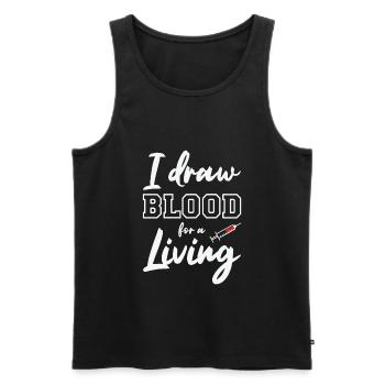 Phlebotomist Phlebotomie Krankenschwester Tech - Männer Premium Bio Tank Top - Schwarz - Vorne - AI Model Male 178 light (178cm)