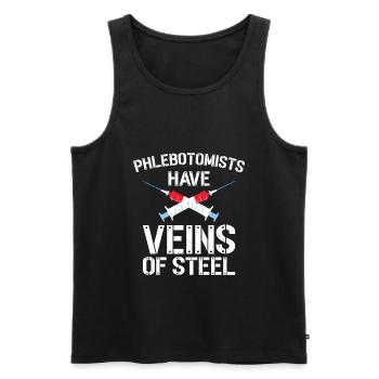 Phlebotomist Phlebotomie Krankenschwester Tech - Männer Premium Bio Tank Top - Schwarz - Vorne - AI Model Male 178 light (178cm)