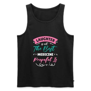 Anesthesia Anesthesiologist Nurse Anesthesiology - Men's Premium Organic Tank Top - black - Front - Michal (187cm)