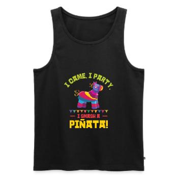 Cinco De Mayo Fête mexicaine de la Piñata Fiesta - Débardeur bio Premium Homme - noir - Devant - Michal (187cm)