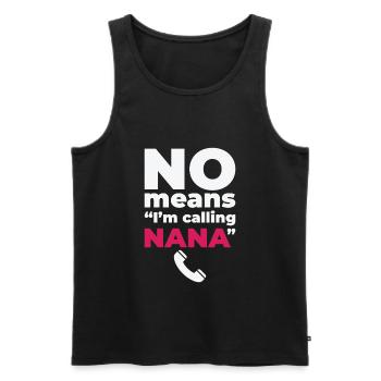 Grandparents Day Grandma Spoiling Favorite - Men's Premium Organic Tank Top - black - Front - Michal (187cm)