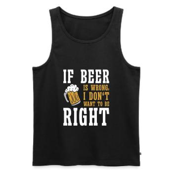 Bierliebhaber Brauerei Trinker Lustig Trinkend - Männer Premium Bio Tank Top - Schwarz - Vorne - AI Model Male 178 light (178cm)