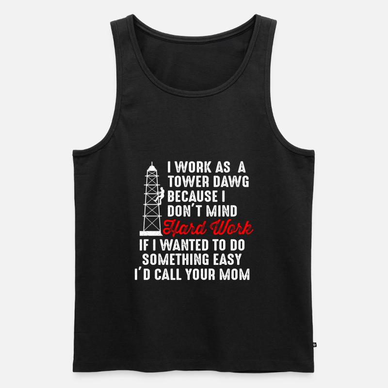 Zellturmkletterer Klettertechniker - Männer Premium Bio Tank Top - Schwarz