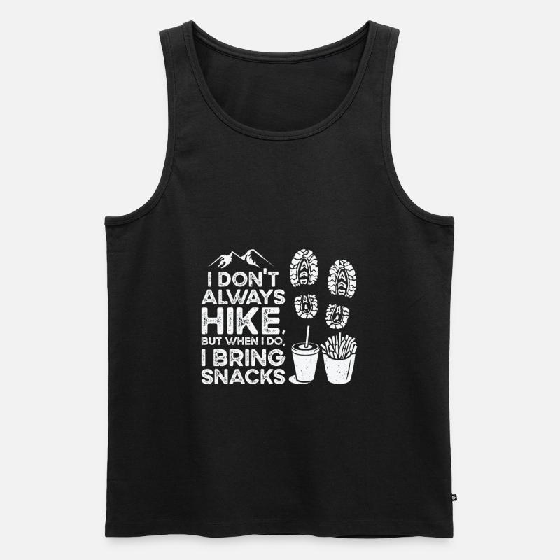 Wandern Camping Bergwanderer - Männer Premium Bio Tank Top - Schwarz