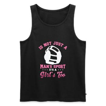 Ringen Mädchen Ringer Wrestler Ringen Kampfsport - Männer Premium Bio Tank Top - Schwarz - Vorne - Michal (187cm)