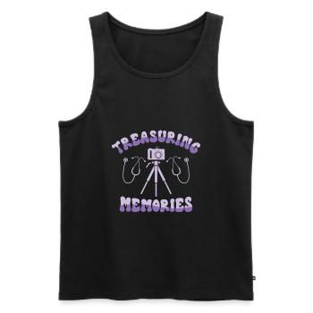 Infirmière Alzheimer’s Awareness Medical - Débardeur bio Premium Homme - noir - Devant - AI Model Male 178 light (178cm)
