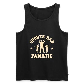 Sport Dad Vatertag Sport Team Fan Hobby - Männer Premium Bio Tank Top - Schwarz - Vorne - Michal (187cm)