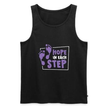 Infirmière Alzheimer’s Awareness Medical - Débardeur bio Premium Homme - noir - Devant - AI Model Male 178 light (178cm)